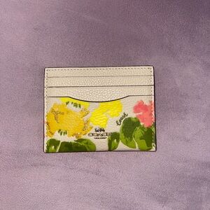 Coach Floral Card Case